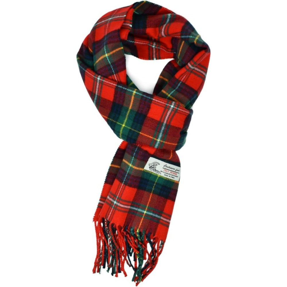 Scarf for Women - Plaid for Men Scottish Stewart Tartan Cashmere Feel 72"x12", Soft Warm - product detail view 38