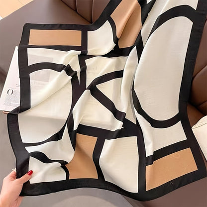 Scarf for Women - 's Shawl Viscose Geometric Print Windproof Sun Protection Lightweight Wrap - product detail view 13