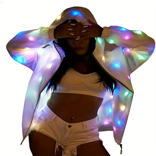 Sequin Jacket - Women LED Light-Up Glitter Blazer Rave Outfit Carnival Costume Stage - main product view