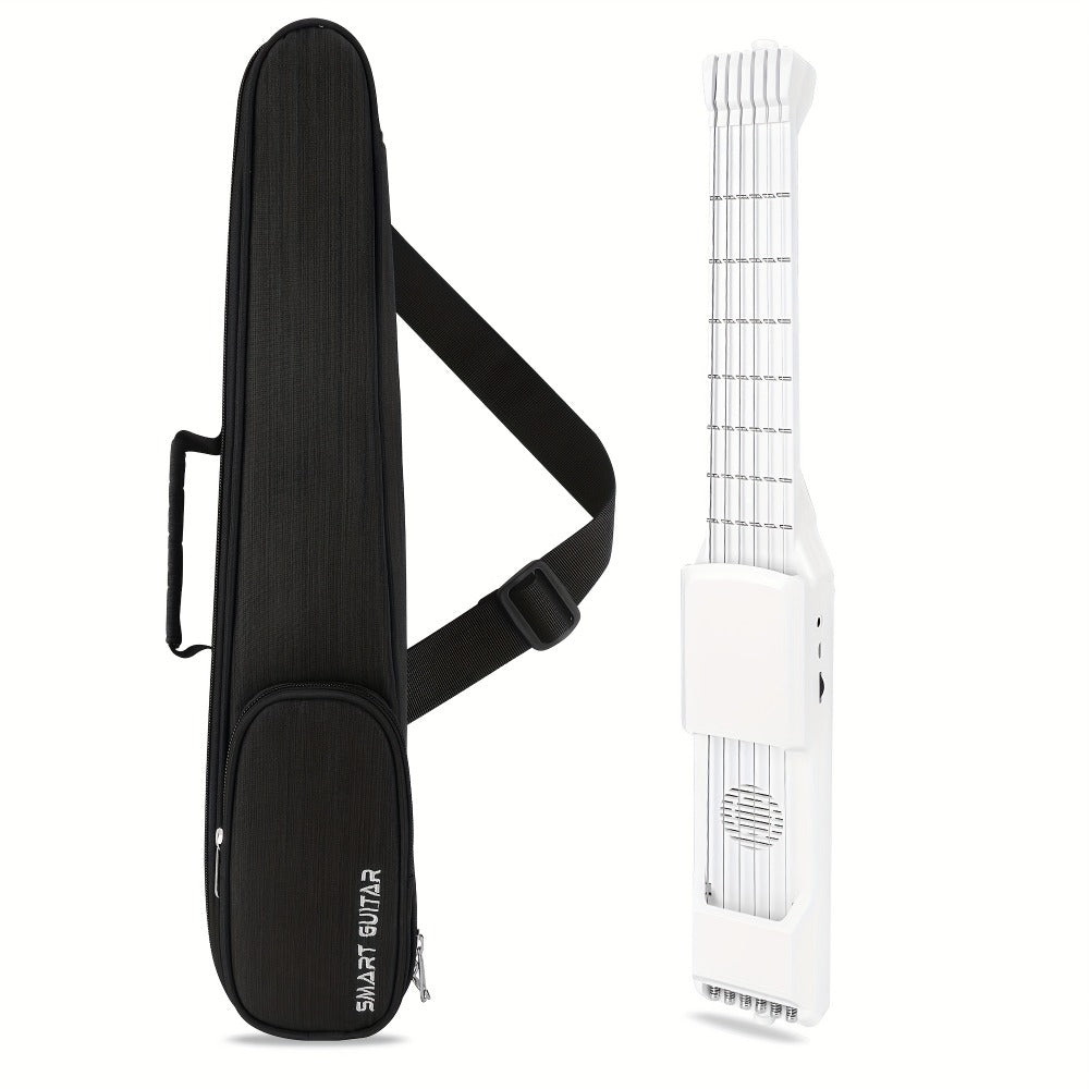 SG7 Smart Digital Guitar with LCD, MIDI, App Practice and Speakers detail image - detail view 12