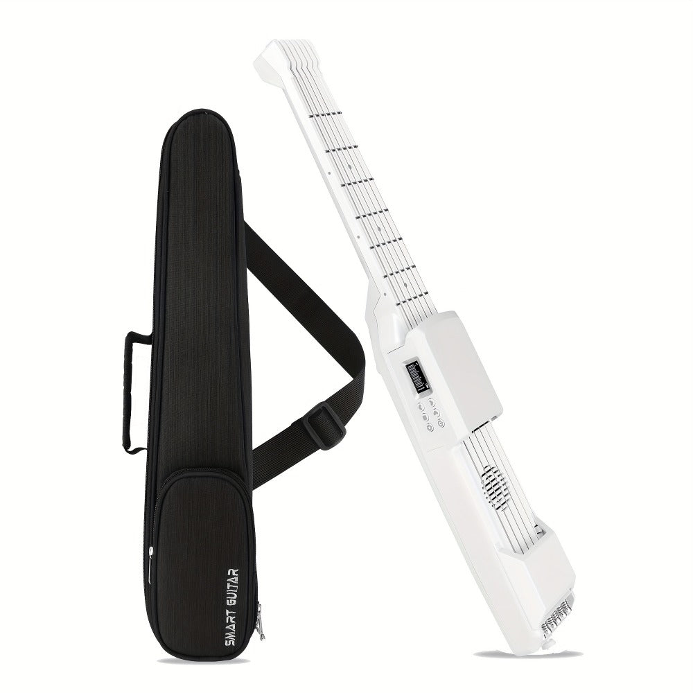 SG7 Smart Digital Guitar with LCD, MIDI, App Practice and Speakers detail image - detail view 4