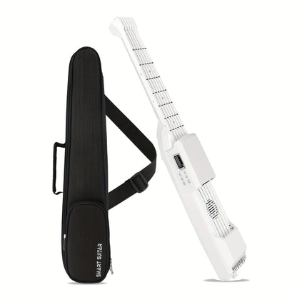 SG7 Smart Digital Guitar with LCD shown in the SG7 WHITE+ BAG option