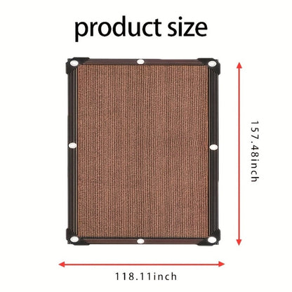 Shade Net shown in the Coffee Color, 78.74*118.11in option
