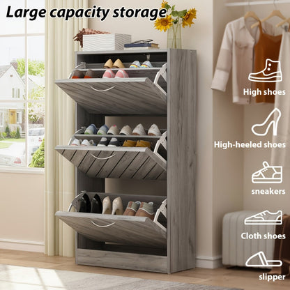 Shoe Cabinet, Entryway Shoe Organizer for Organized Everyday Storage detail image - detail view 10