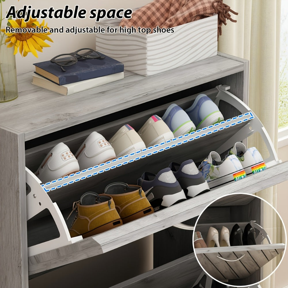 Shoe Cabinet, Entryway Shoe Organizer for Organized Everyday Storage detail image - detail view 11