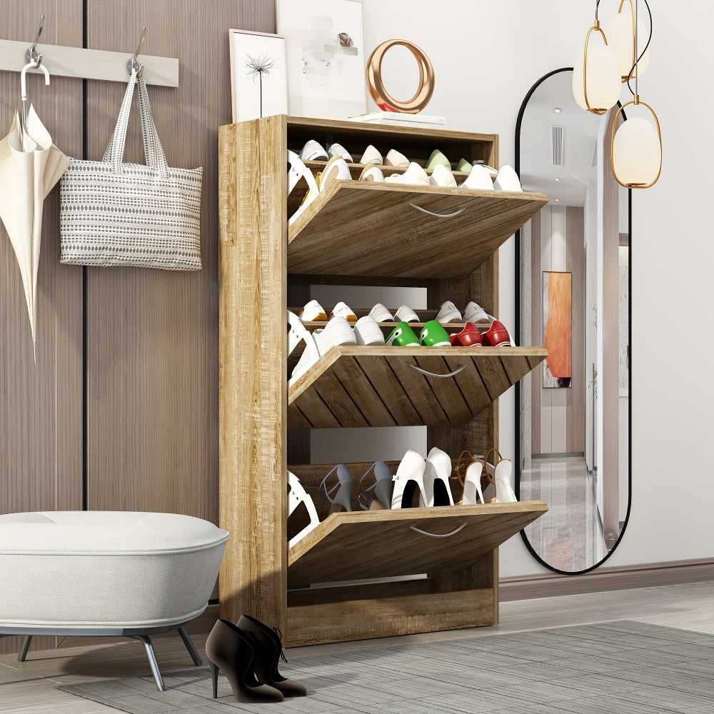Shoe Cabinet, Entryway Shoe Organizer for Organized Everyday Storage detail image - detail view 4