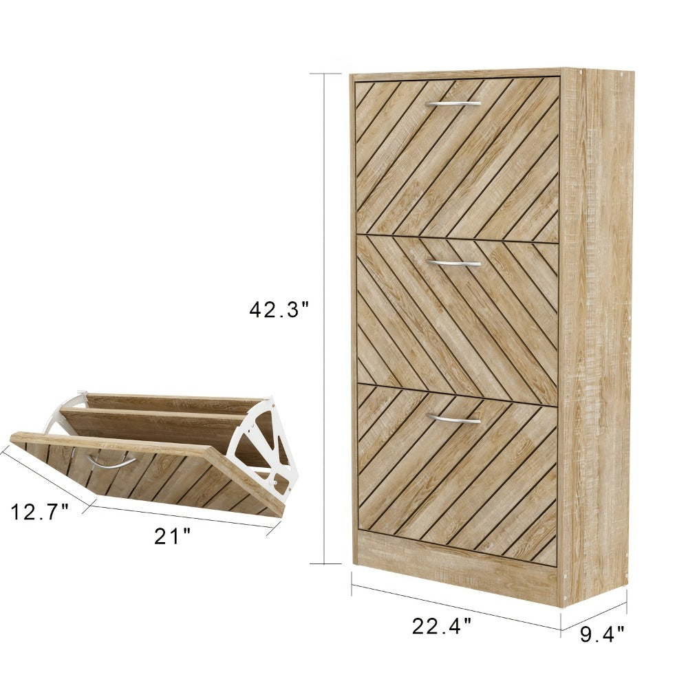 Shoe Cabinet, Entryway Shoe Organizer for Organized Everyday Storage detail image - detail view 7