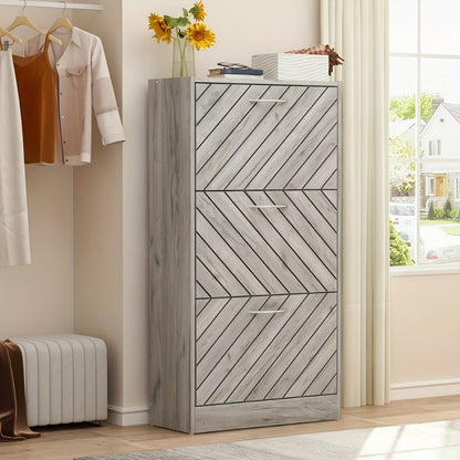 Shoe Cabinet, Entryway Shoe Organizer for Organized Everyday Storage detail image - detail view 8