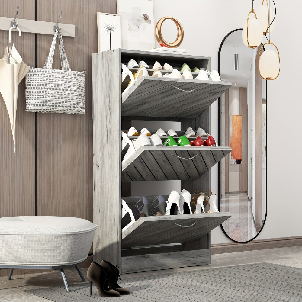 Shoe Cabinet, Entryway Shoe Organizer for Organized Everyday Storage detail image - detail view 9