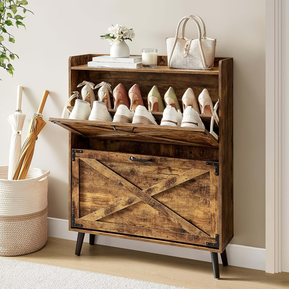 Shoe Cabinet with Large-Capacity Storage, Entryway Shoe Organizer detail image - detail view 13