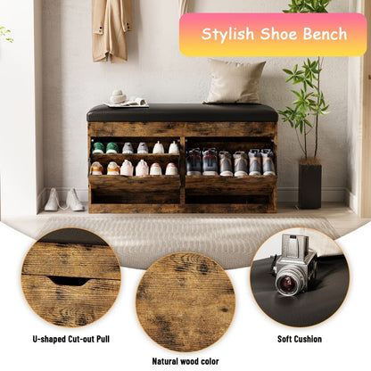 Shoe Cabinet with Lift-Top Storage for Organized Everyday Storage detail image - detail view 5