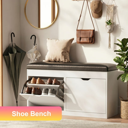 Shoe Cabinet with Lift-Top Storage for Organized Everyday Storage detail image - detail view 6