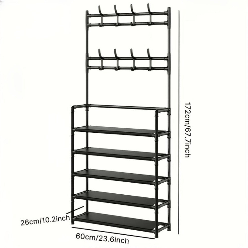 Shoe Rack, Entryway Shoe Organizer for Organized Everyday Storage detail image - detail view 6