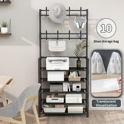 Shoe Rack shown in the Five-layer reinforced and hardened 11pc option