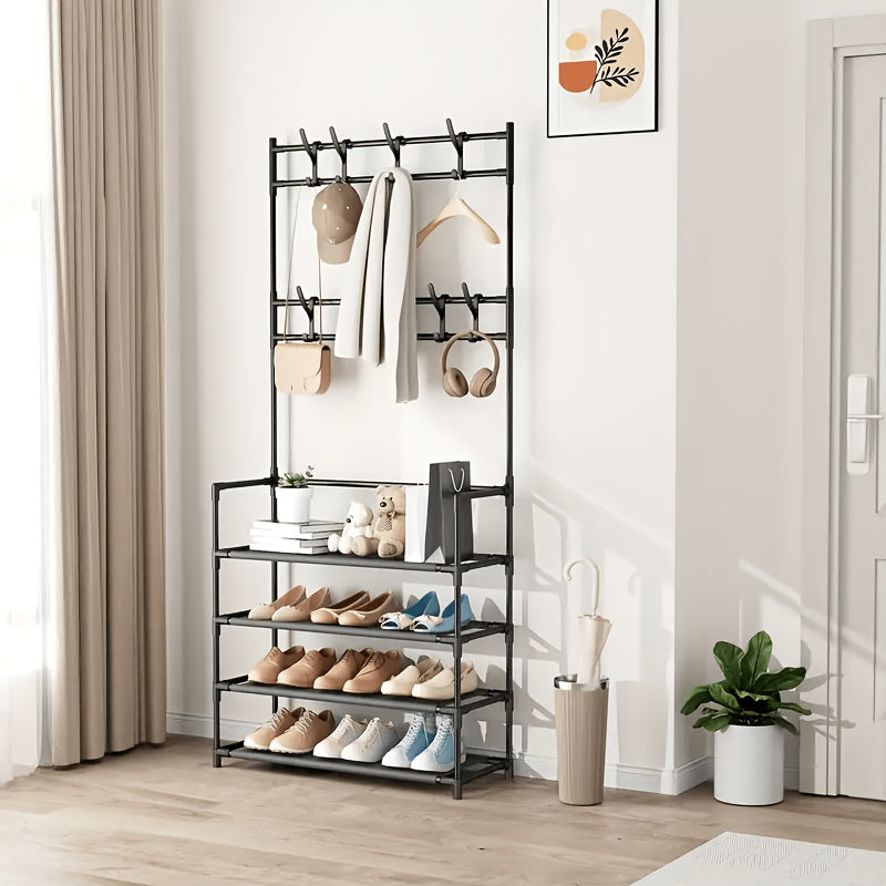 Shoe Rack shown in the Four-layer black reinforcement upgrade option