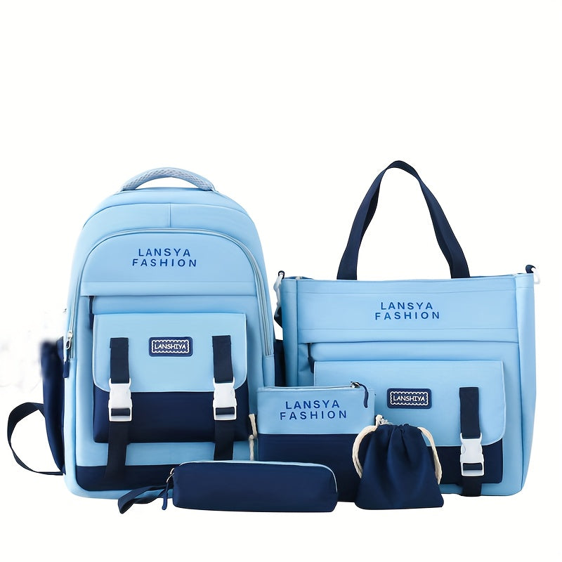 Sling Bag – 5-Piece, Large Capacity, for School – front view - product view 16