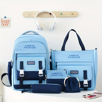 Sling Bag – 5-Piece, Large Capacity, for School – detail view 3