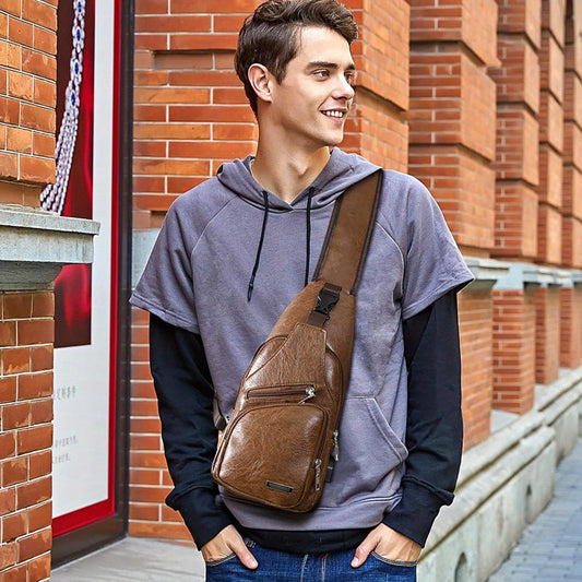 Sling Bag – Anti-Theft, Adjustable Strap – front view