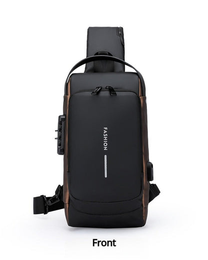 Sling Bag – Combination Lock, Large Capacity, Anti-Theft, for Travel & Work – detail view 26