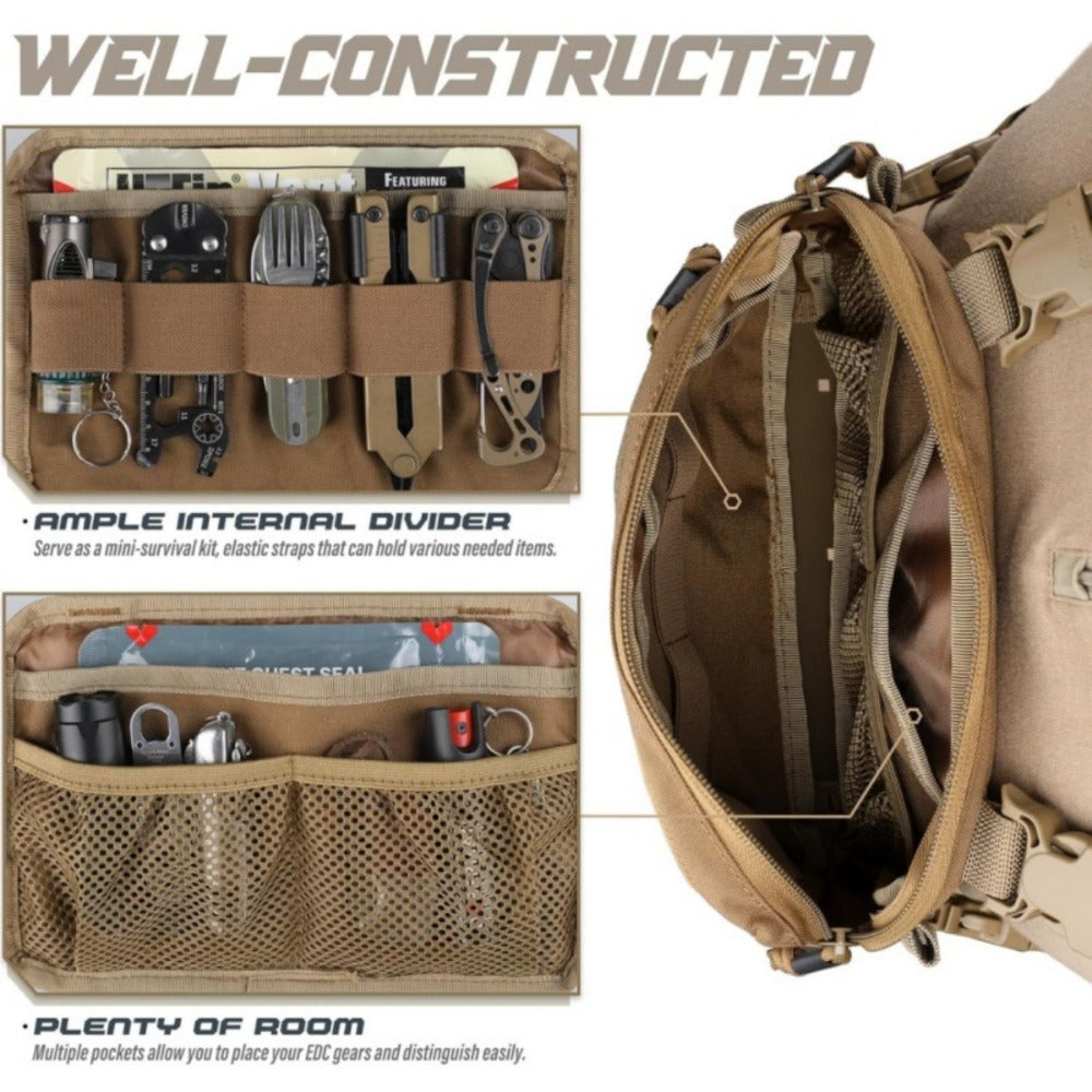 Sling Bag – for Everyday Use, Tactical Chest Outdoor Vest Multi – detail view 10
