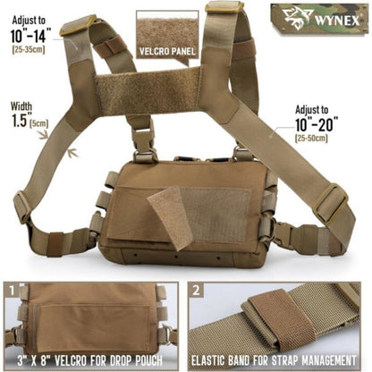Sling Bag – for Everyday Use, Tactical Chest Outdoor Vest Multi – detail view 11
