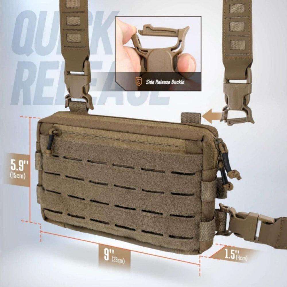 Sling Bag – for Everyday Use, Tactical Chest Outdoor Vest Multi – detail view 12