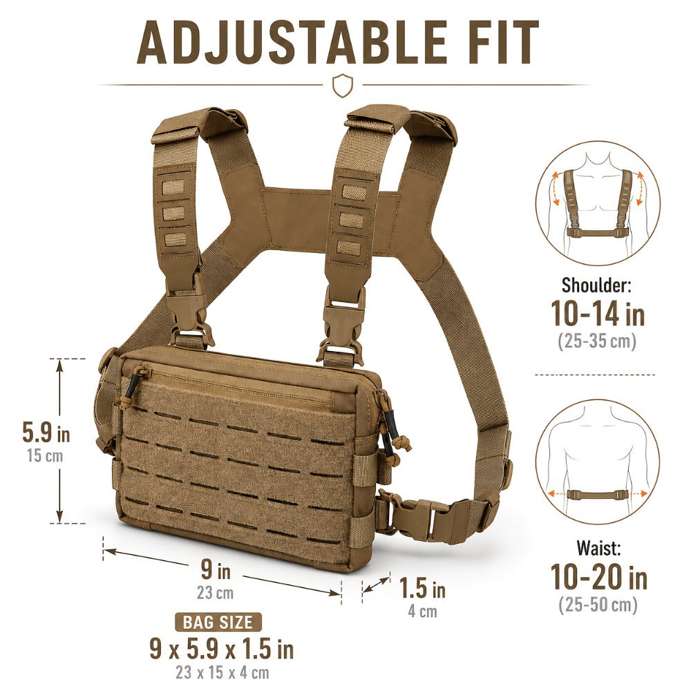 Sling Bag – for Everyday Use, Tactical Chest Outdoor Vest Multi – detail view 4