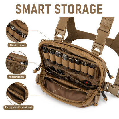 Sling Bag – for Everyday Use, Tactical Chest Outdoor Vest Multi – detail view 8