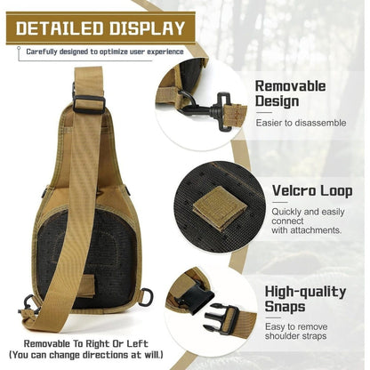Sling Bag – for Work & Everyday Use, Tactical Chest Molle Edc Sling – detail view 10