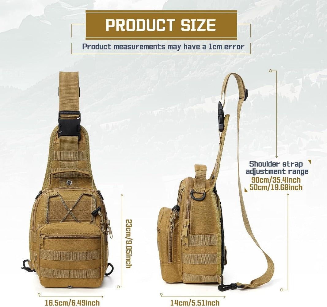 Sling Bag – for Work & Everyday Use, Tactical Chest Molle Edc Sling – detail view 13