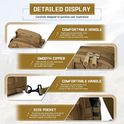 Sling Bag – for Work & Everyday Use, Tactical Chest Molle Edc Sling – detail view 8