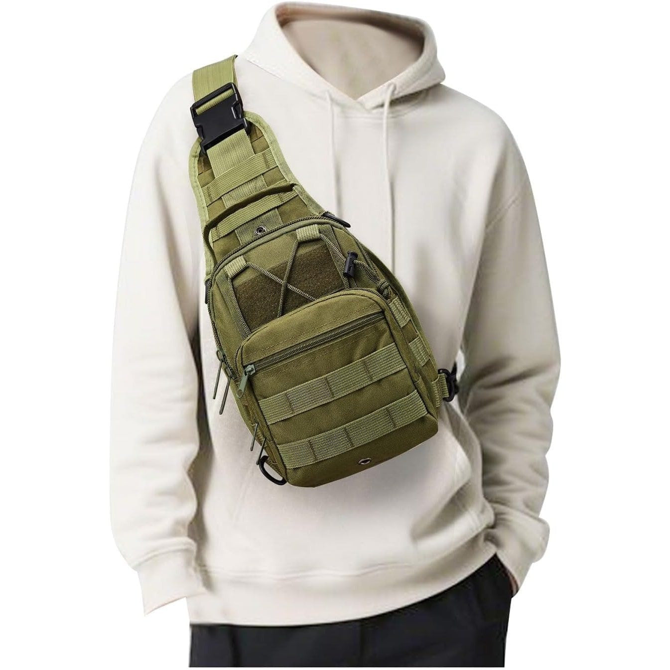 Sling Bag – for Work & Everyday Use, Tactical Chest Molle Edc Sling – detail view 22