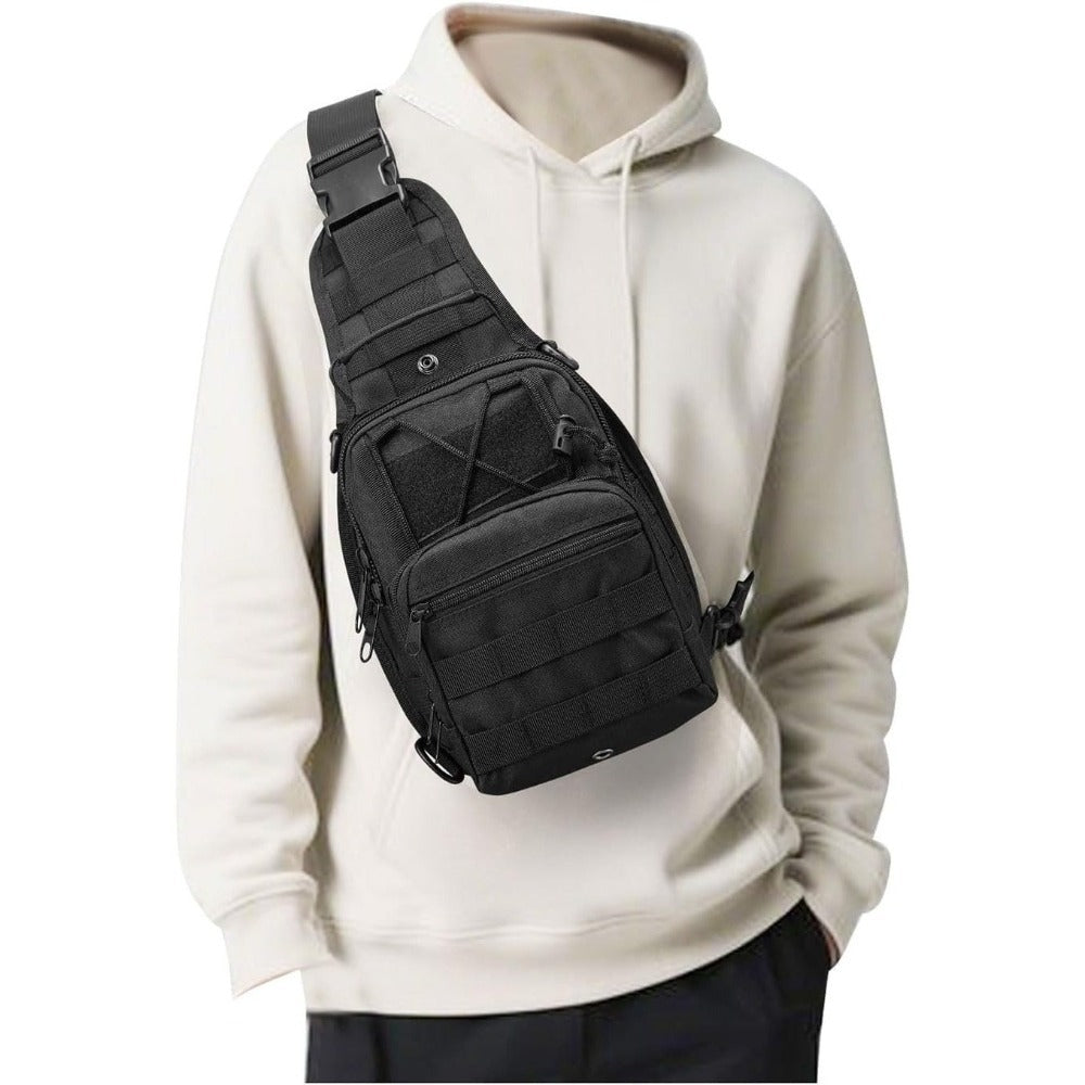 Sling Bag – for Work & Everyday Use, Tactical Chest Molle Edc Sling – front view