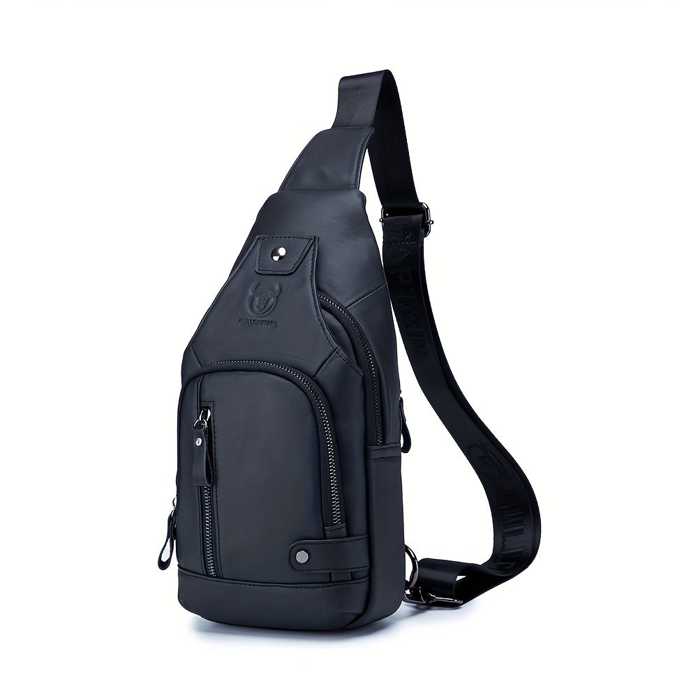 Sling Bag – Genuine Leather, for Travel & Everyday Use – front view - product view 18