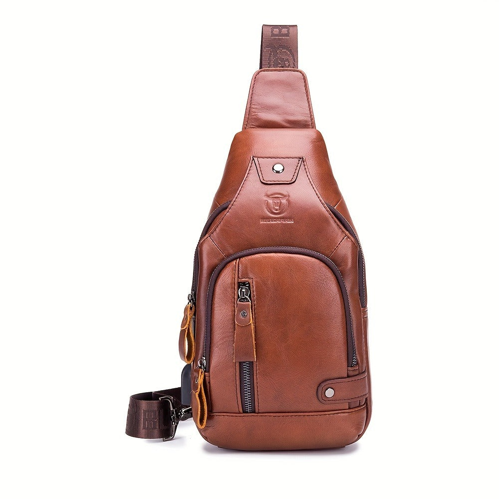 Sling Bag – Genuine Leather, for Travel & Everyday Use – detail view 5
