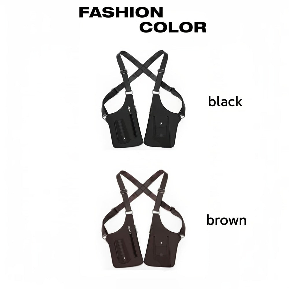 Sling Bag – Lightweight, Retro Underarm Multi Functional Vest – detail view 15