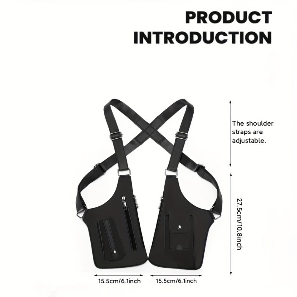 Sling Bag – Lightweight, Retro Underarm Multi Functional Vest – detail view 17