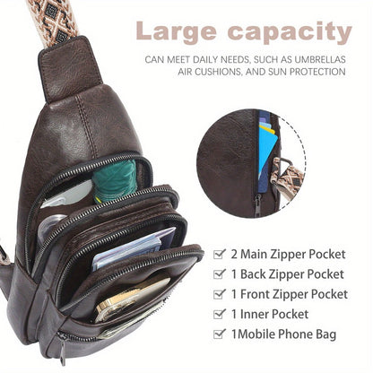 Sling Bag – Multi-Pocket, Anti-Theft, Lightweight, for Travel – alternate view