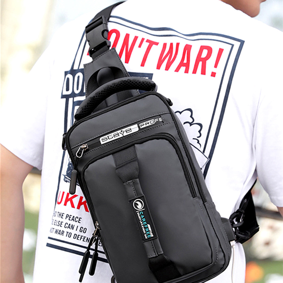 Sling Bag – Multi Pocket, Lightweight, for Travel & Everyday Use – detail view 22