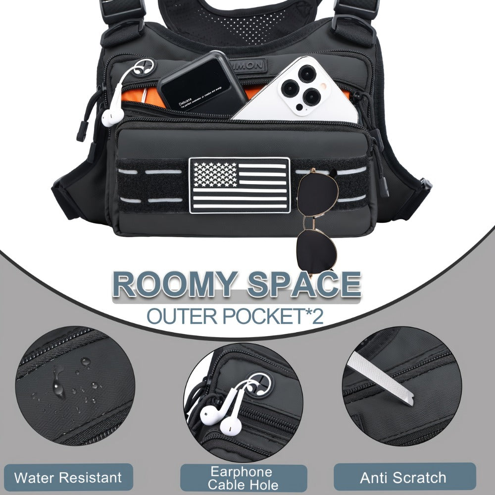 Sling Bag – Nylon, Multi-Pocket – detail view 10