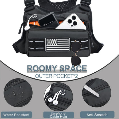 Sling Bag – Nylon, Multi-Pocket – detail view 10