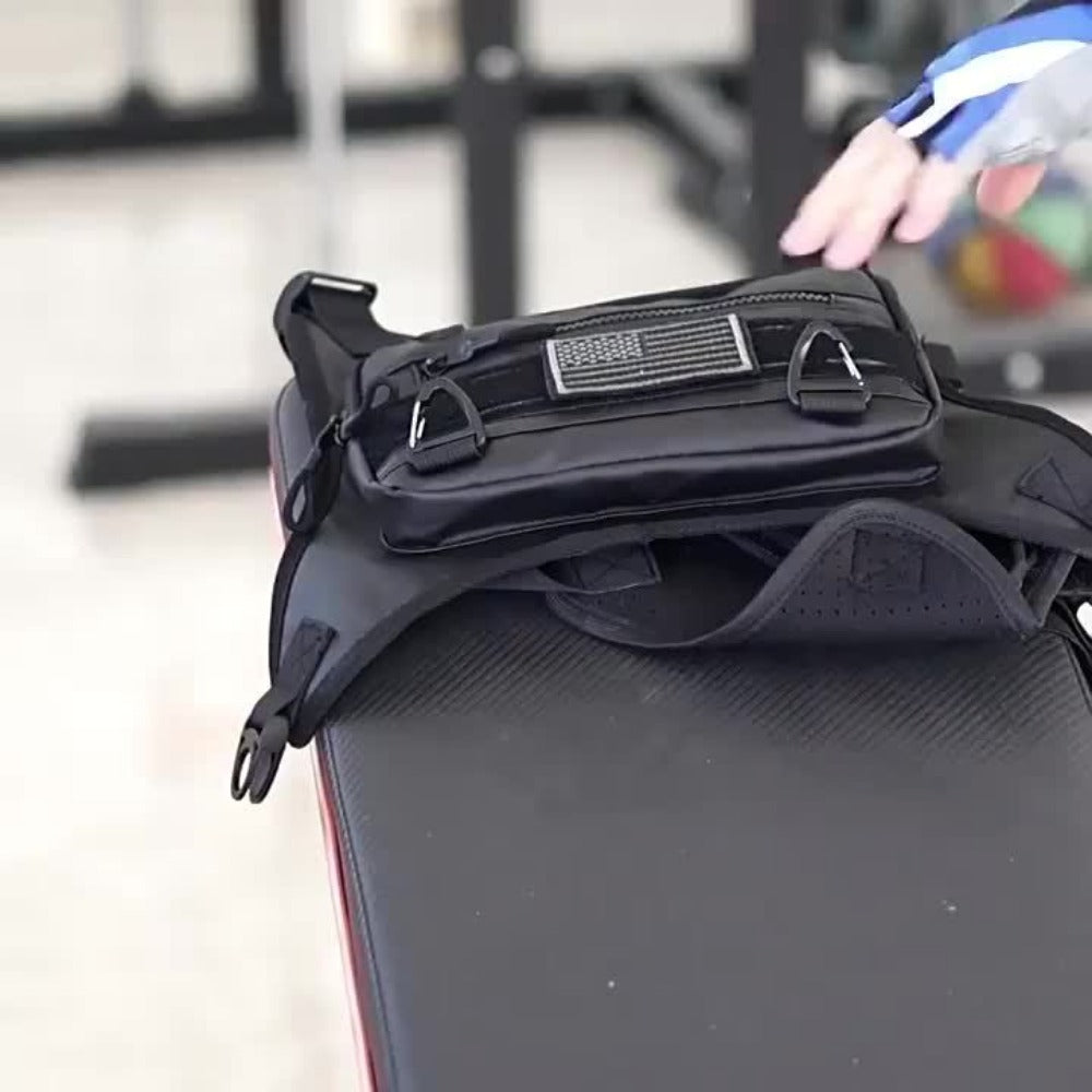 Sling Bag – Nylon, Multi-Pocket – detail view 12
