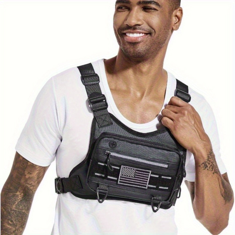 Sling Bag – Nylon, Multi-Pocket – detail view 2