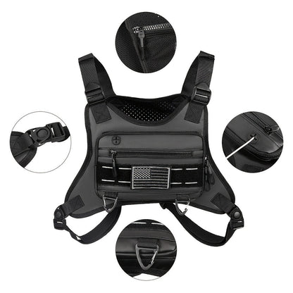 Sling Bag – Nylon, Multi-Pocket – detail view 6
