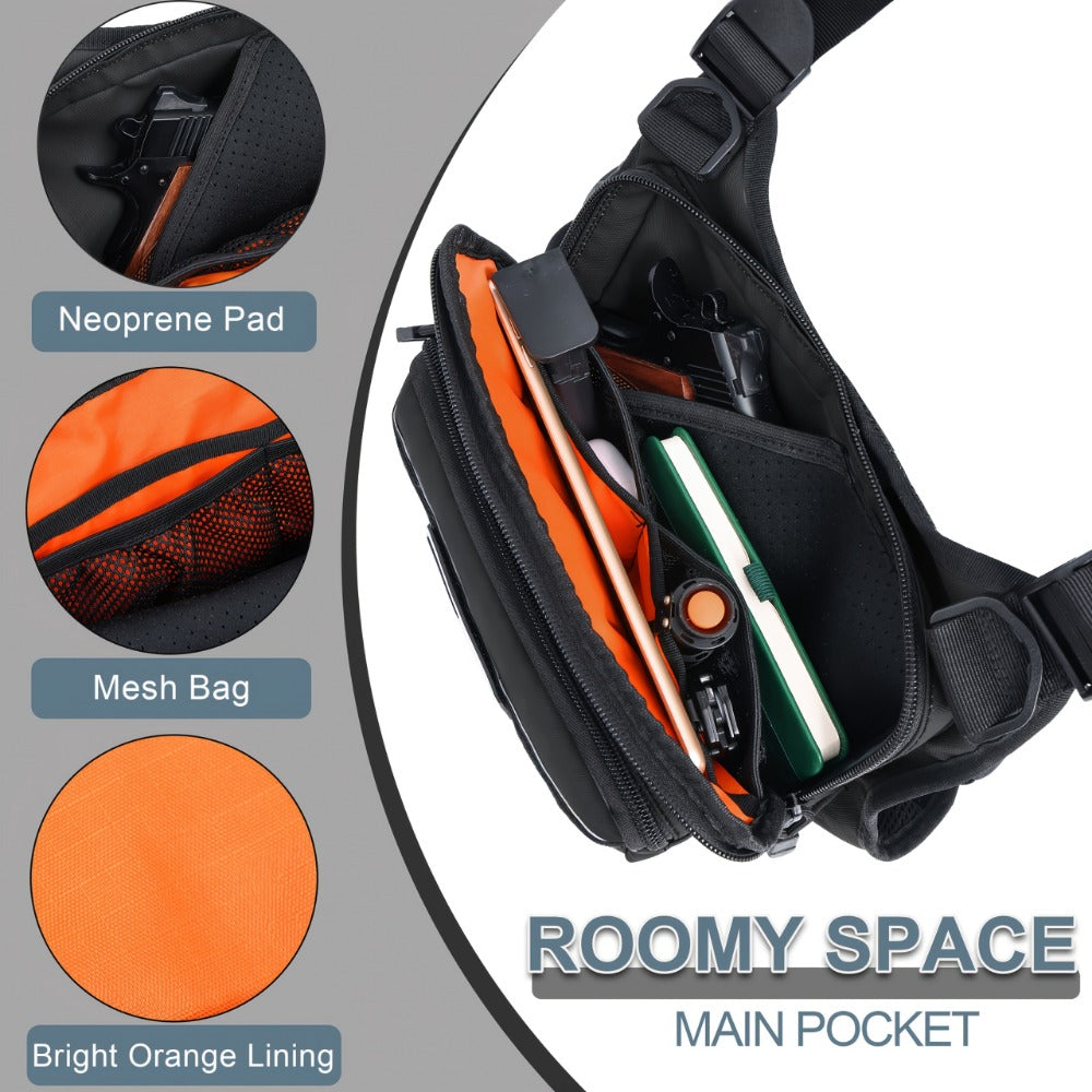 Sling Bag – Nylon, Multi-Pocket – detail view 8