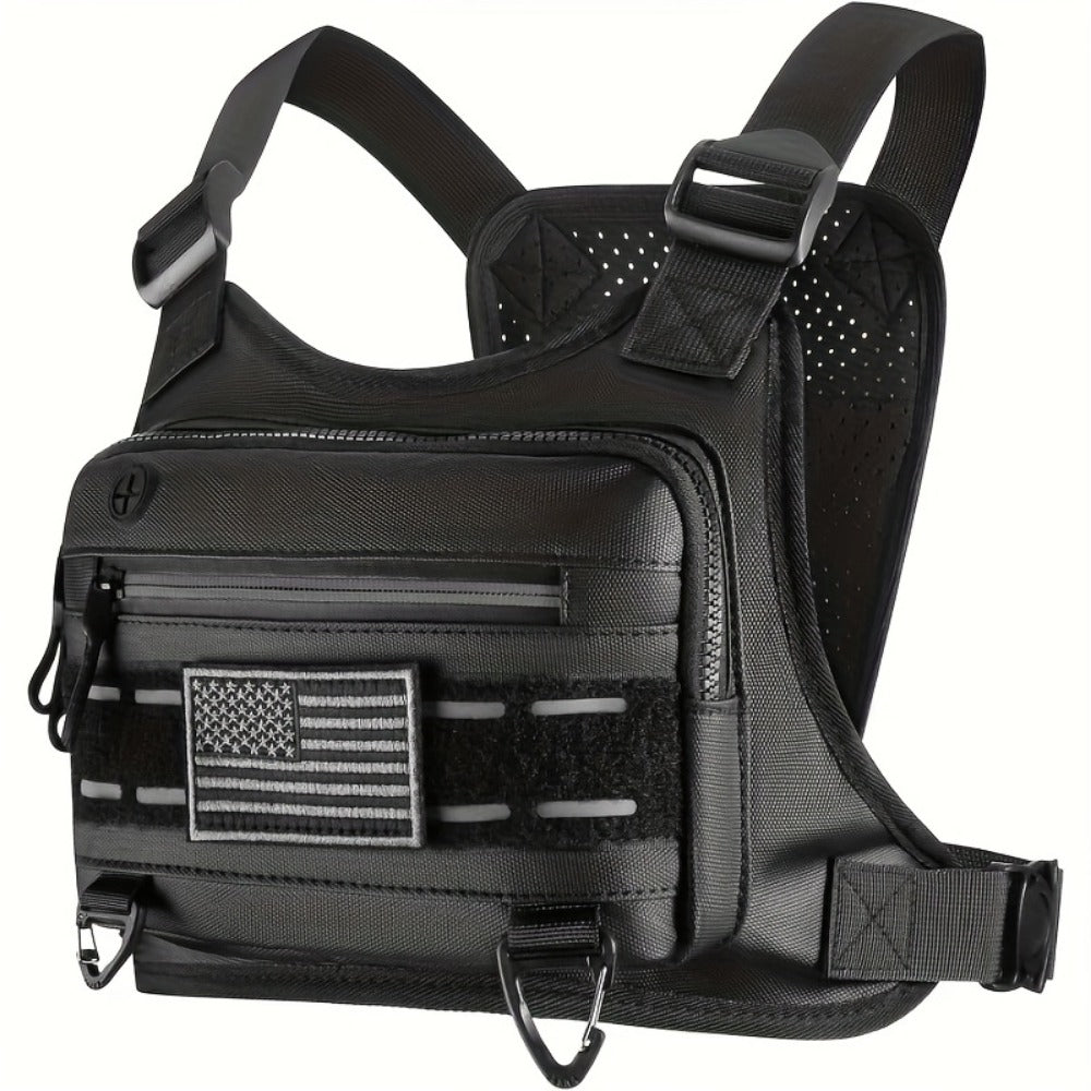 Sling Bag – Nylon, Multi-Pocket – front view