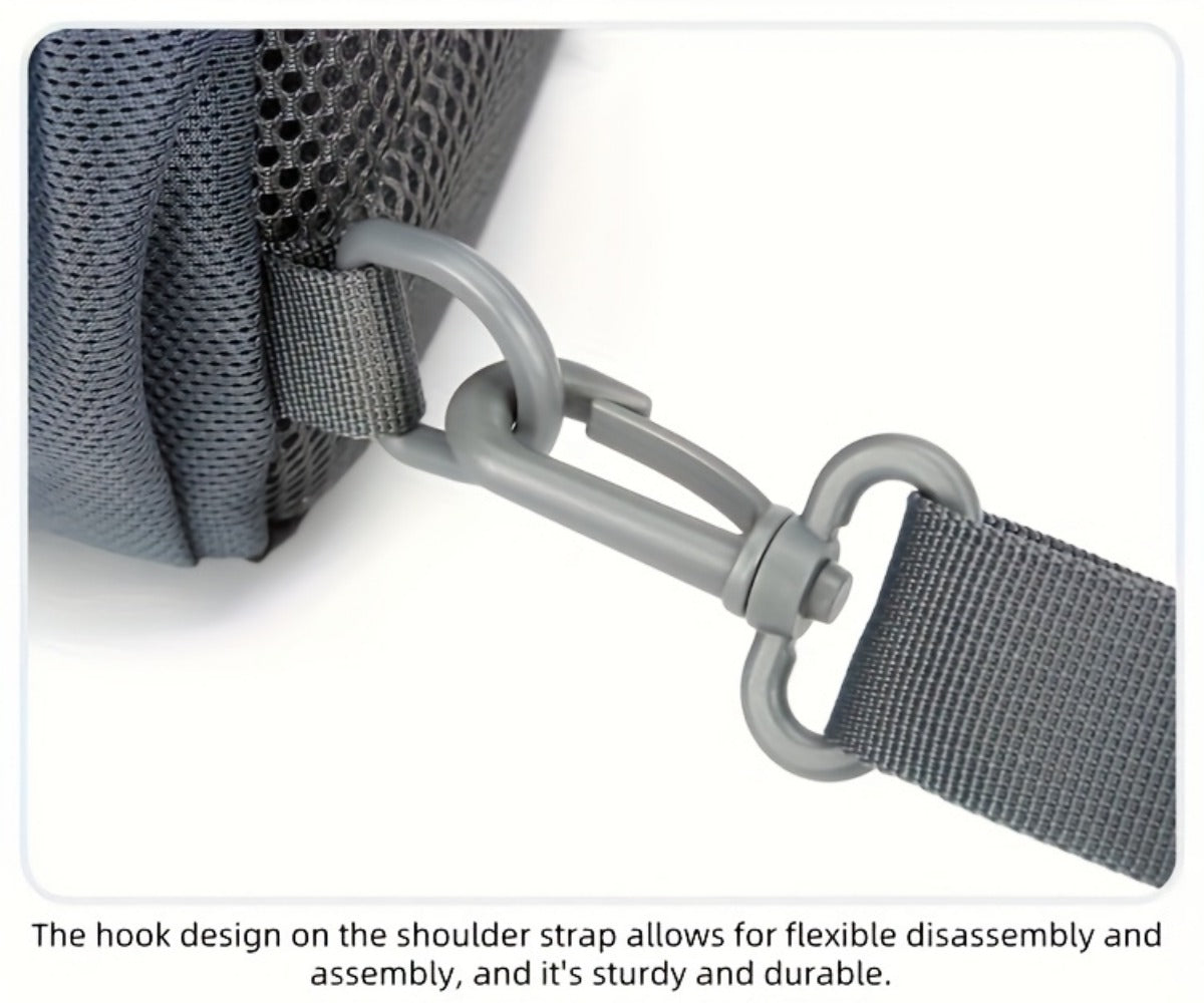 Sling Bag – Nylon, Large Capacity, Adjustable Strap, Multi Pocket – detail view 33