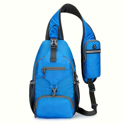 Sling Bag – Nylon, Large Capacity, Adjustable Strap, Multi Pocket – detail view 4