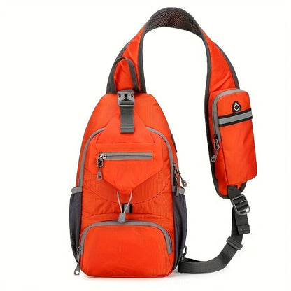 Sling Bag – Nylon, Large Capacity, Adjustable Strap, Multi Pocket – detail view 2
