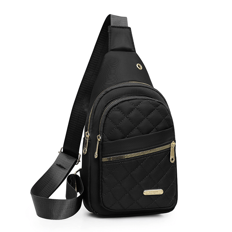 Sling Bag – Nylon, Lightweight, Multi-Pocket, Adjustable Strap – detail view 15
